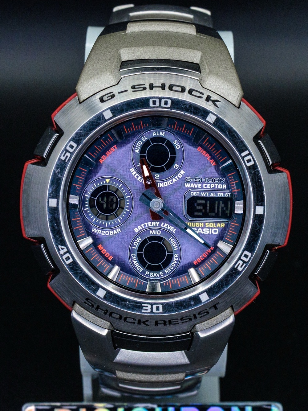 Casio RARE G-shock GW-1000CDJ Solar Wave 46mm Vintage JDM Import Watch